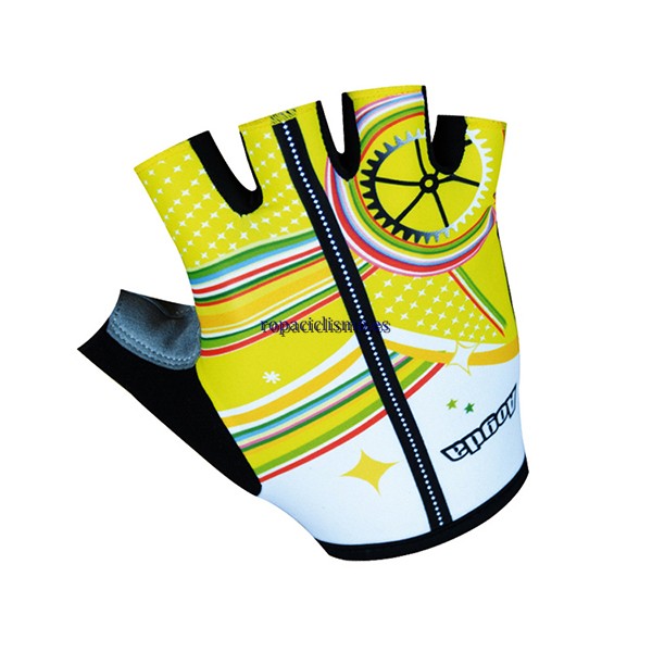 2017 Aogda Guantes Cortos amarillo